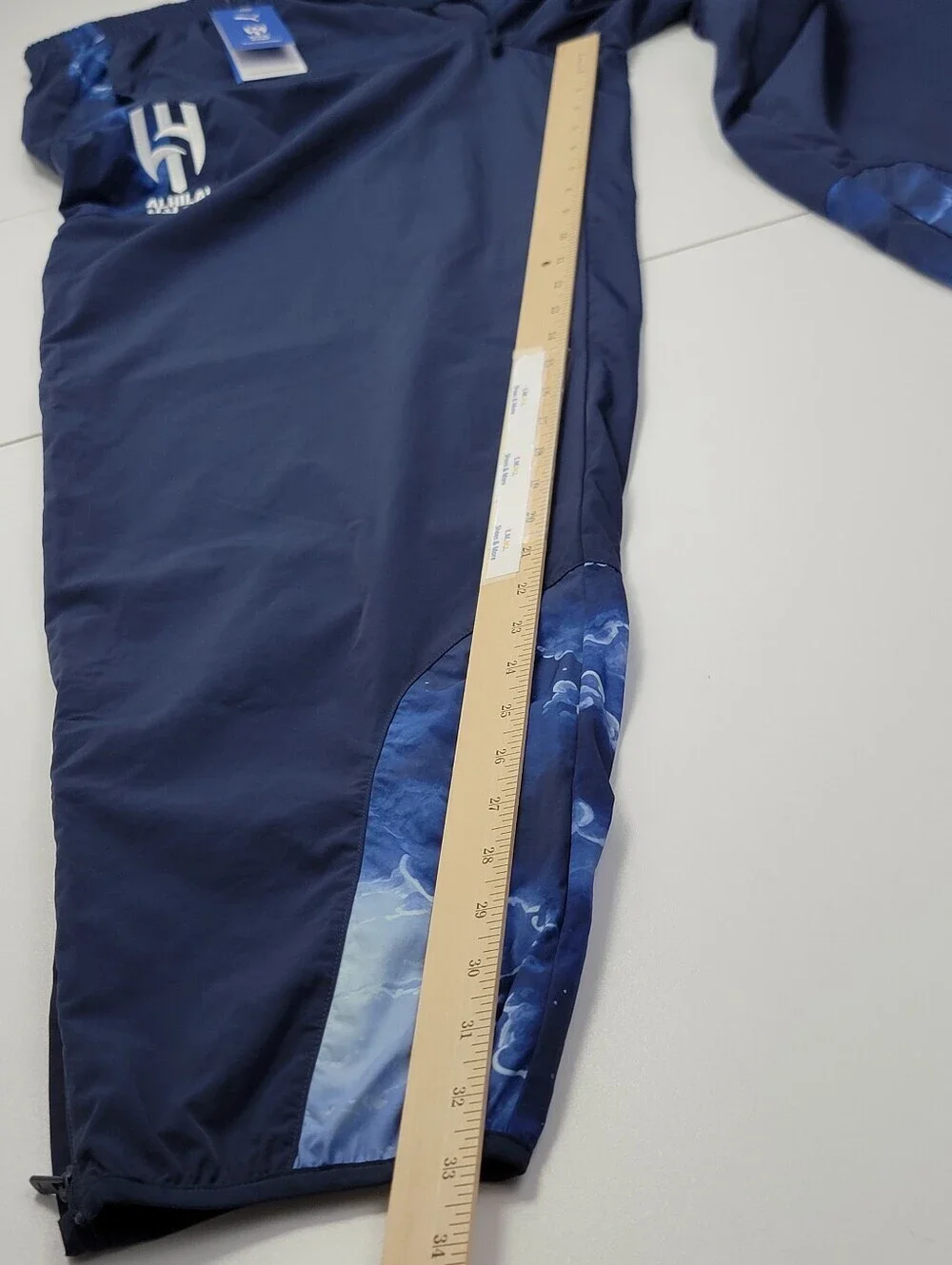 Puma KidSuper Al-Hilal SFC Travel Pants Navy Blue Cloud Print 606853 20 Mens L